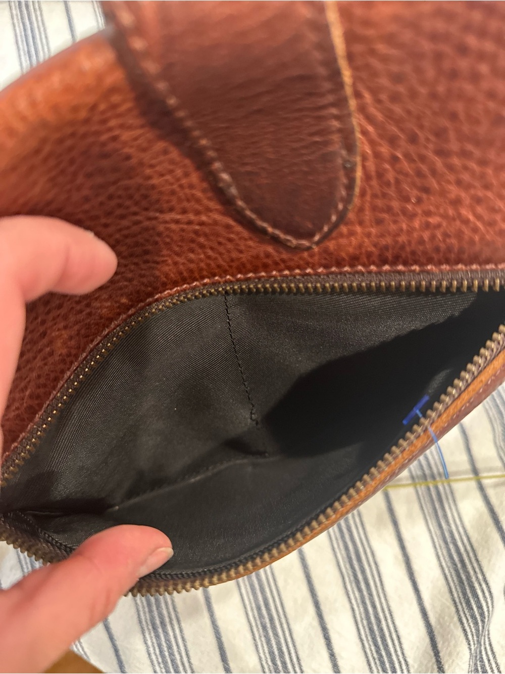 Source Unknown Brown Leather Crossbody Bag - Picture 8 of 8